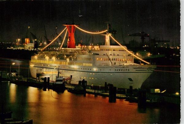 Dampfer Oceanliner Hamburg Hafen TS HAMBURG