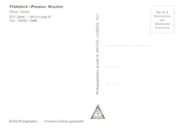 Zams Tirol AT Fruehstueck-Pension Wachter Haus Venet – Bild 2