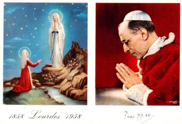 Papst Pope Pape Lourdes Pins pp XII