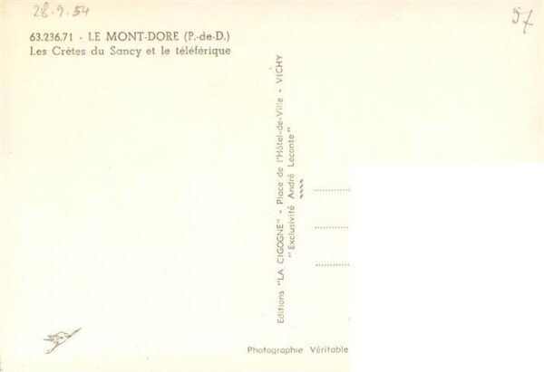 Seilbahn Cable-Car Telepherique Le Mont-Dore – Bild 2