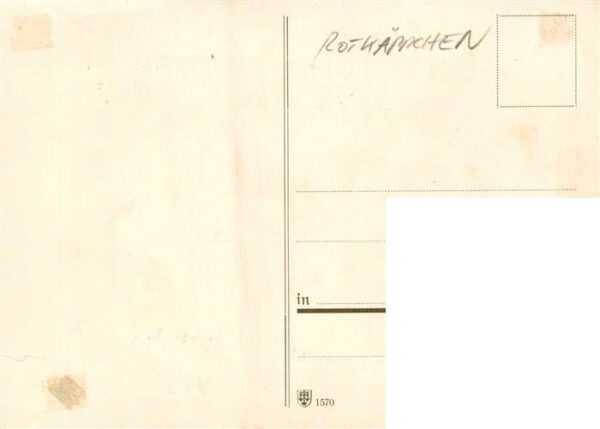 Scherenschnitt Schattenbildkarte Rotkaeppchen – Bild 2