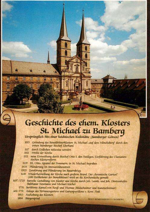 Chronik-AK St. Michael zu Bamberg ehem. Kloster