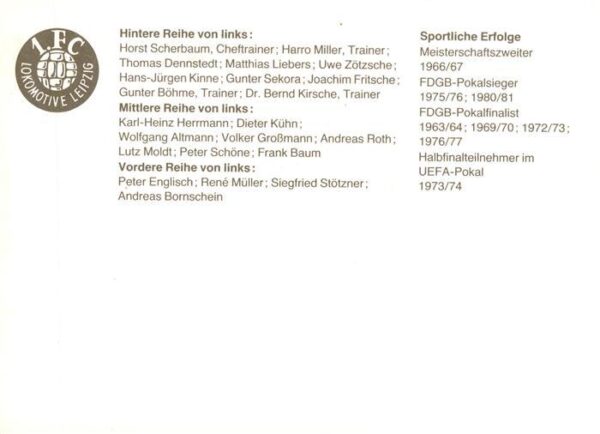 Fussball FC Lok Leipzig – Bild 2