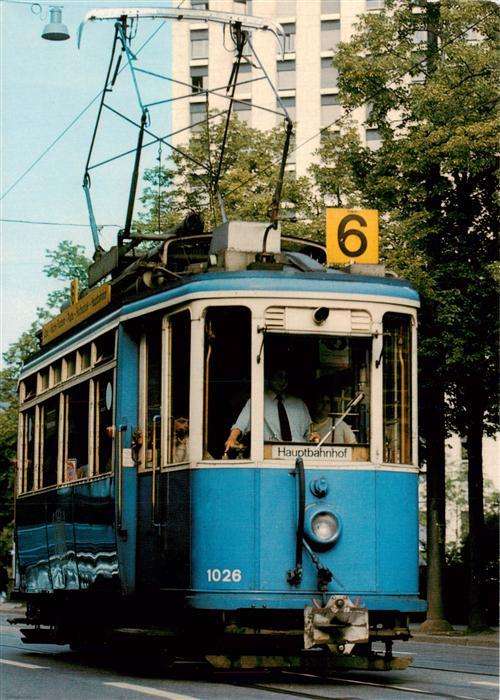 Strassenbahn Tramway-- Zuerich Motorwagen Be 2/2 Nr. 1026