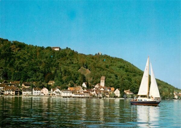Segelboote Bodman/Bodensee Schloss Frauenberg Ruine Altbodman