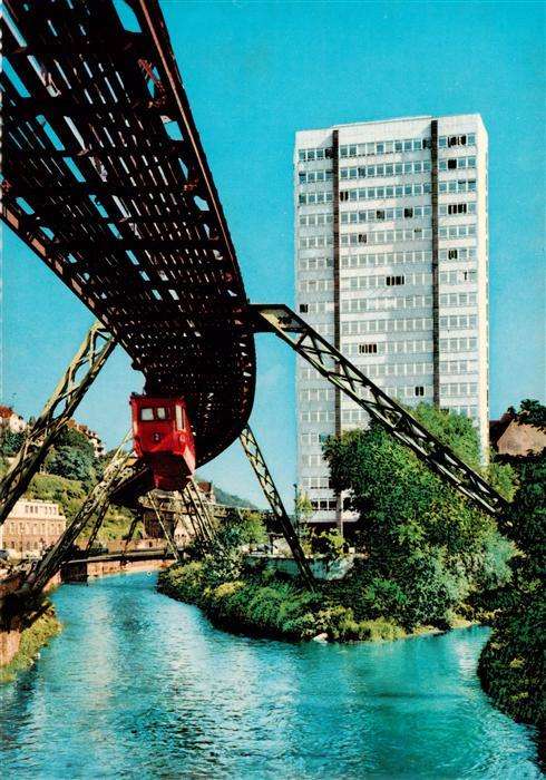 Schwebebahn Wuppertal Justitzhochhaus