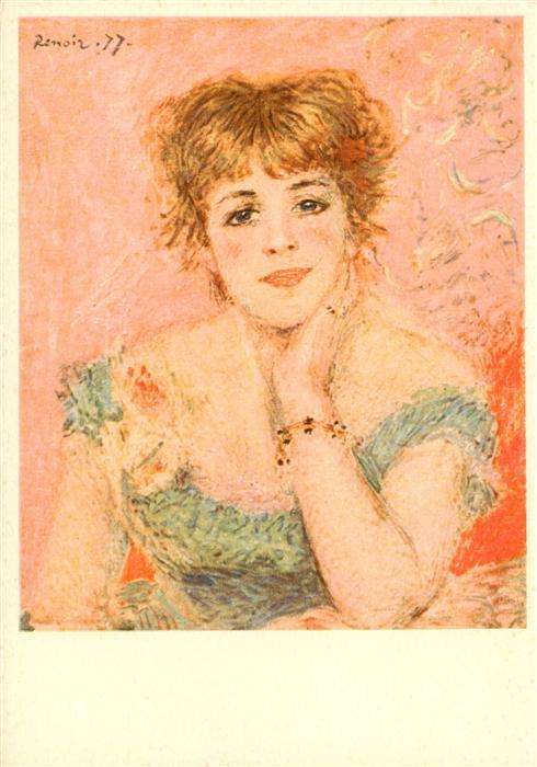 Renoir Pierre-Auguste Kuenstlerkarte Nr. K 930 Madame Samary