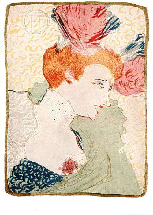 Toulouse-Lautrec Henri de Kuenstlerkarte Mademoiselle Marcelle Lender en buste
