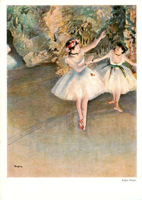 Degas Edgar Kuenstlerkarte Ballett