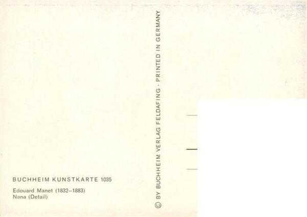 Manet Edouard Kuenstlerkarte Nana – Bild 2