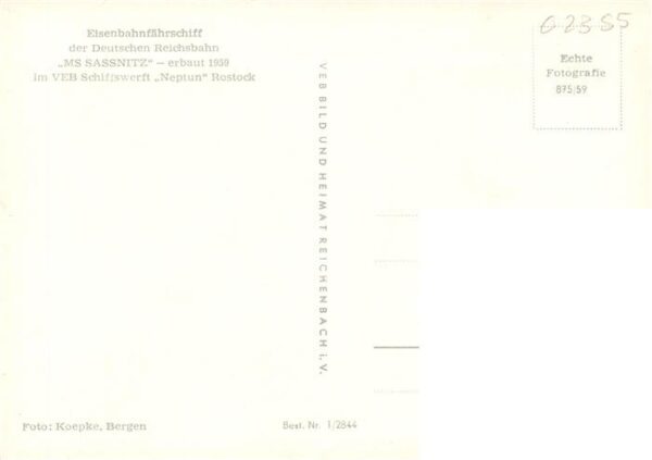 Faehre Ferry Bac Traghetto-- MS Sassnitz – Bild 2