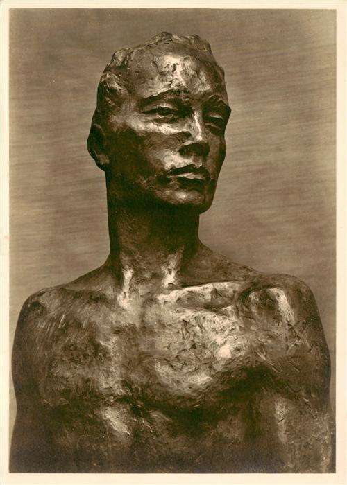 Kolbe Georg Skulpturen Nr. 16 Herabschreitender Bronze