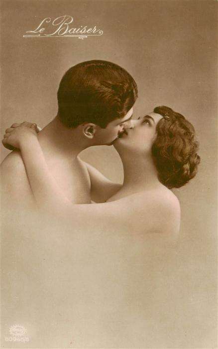 Foto Amag Nr. Nr. 60945/6 Le Baiser Liebes Paar Kuss