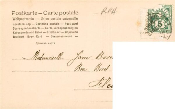 Foto RPH Nr. Nr. 3005 Serie 101 Frau Mann Bluemenkorb – Bild 2