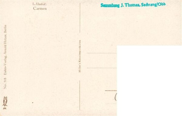 Usabal L. Kuenstlerkarte Carmen – Bild 2