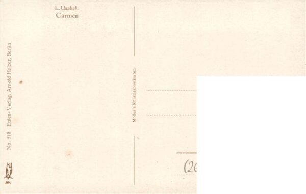 Usabal L. Kuenstlerkarte Carmen – Bild 2