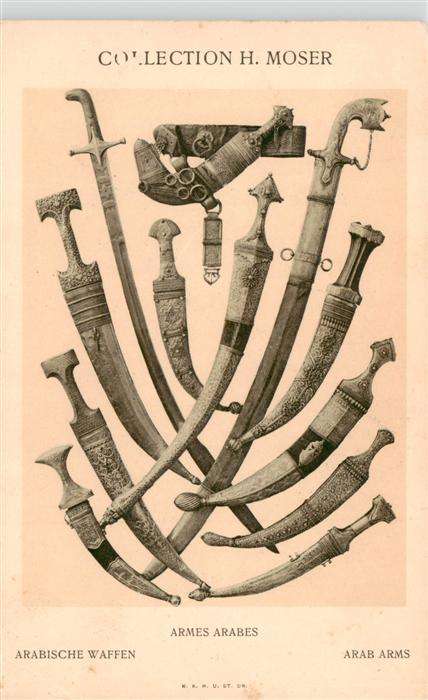 Militaria Waffen Collection H. Moser Arabische Waffen