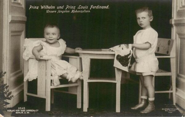 Adel  Noble Prinz Wilhelm Prinz Luis Ferdinand Hohenzollern