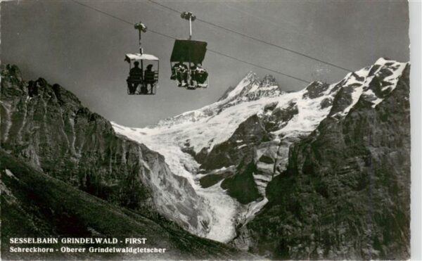 Sessellift Chairlift Telesiege Grindelwald First Schreckhorn