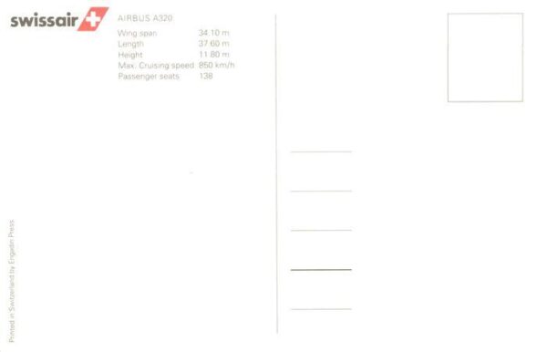 Flugzeuge Zivil Swissair Airbus A320 – Bild 2
