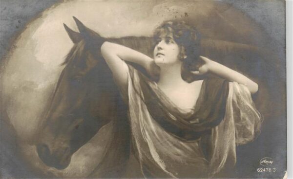 Foto Amag Nr. Nr. 62478/3 Frau Pferd