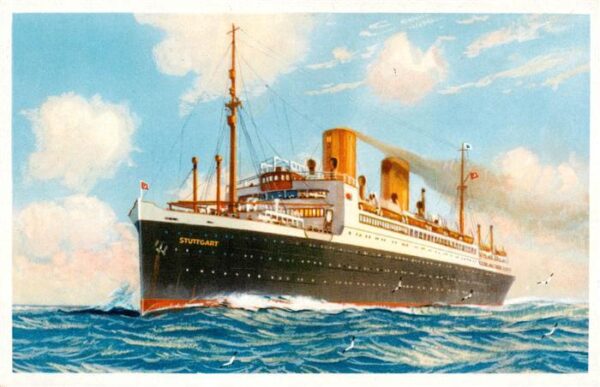 Dampfer Oceanliner Norddeutscher Lloyd Bremen Stuttgart