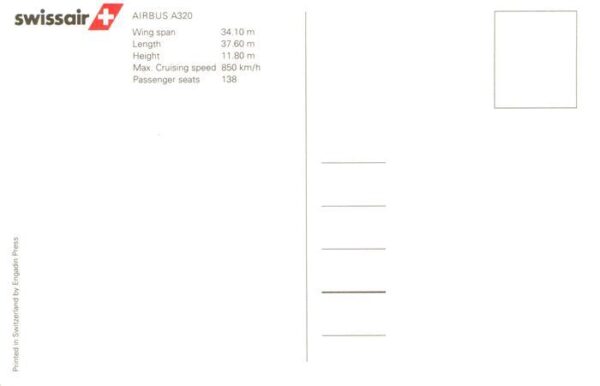 Flugzeuge Zivil Swissair Airbus A320 – Bild 2
