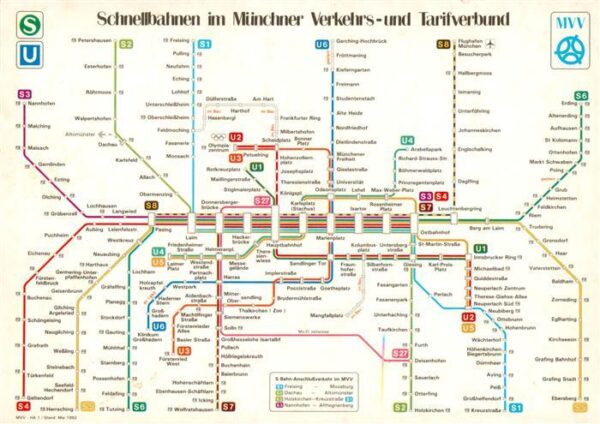 U-Bahn Subway Underground Metro Schnellbahnen Muenchen und Tarifverbund