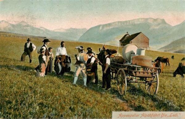 Landwirtschaft Appenzeller Alpabfahrt Die Ledi