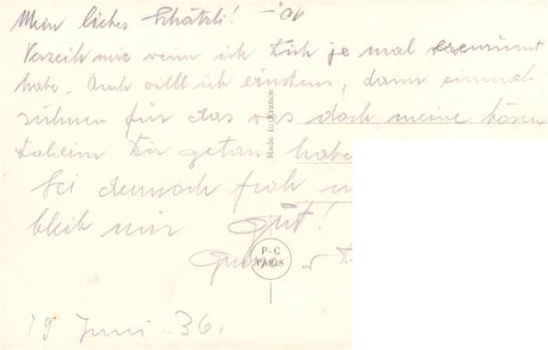 Foto PC Paris Nr. Nr. 3591 Frau Mann Kuss Liebespaar – Bild 2