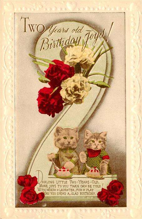 Geburtstag Zum 2 Geburtstag Karten Zahl