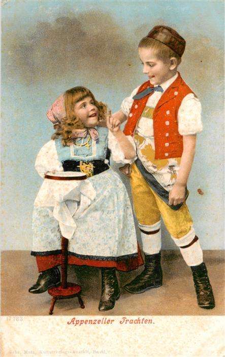 Trachten Schweiz Appenzeller Kinder