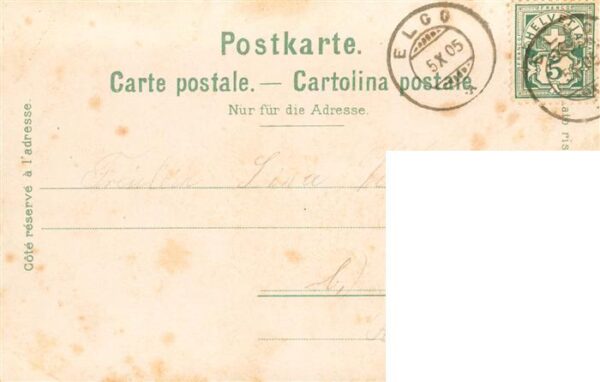 Verlag Kuenzli Zuerich Nr. 1147 Viehherde Kuehe Mann – Bild 2