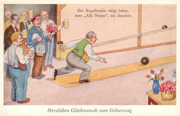 Kegeln Glueckwunsch Geburtstag Alle Neune
