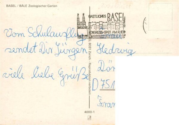 Zoo Gardin Zoologique-- Basel Eisbaer Fisch Elefant – Bild 2