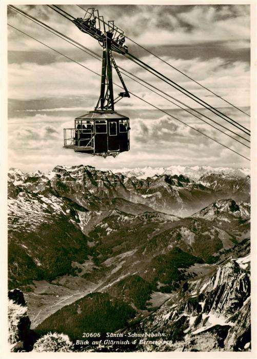 Seilbahn Cable-Car Telepherique Saentis Glaermisch Berneralp Buffwt Schwaegalp