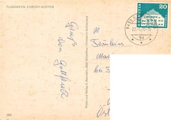 Flughafen Airport Aeroporto Zuerich Kloten – Bild 2