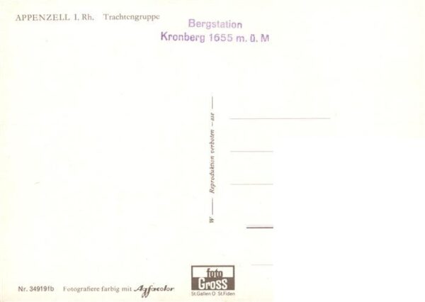 Trachten Schweiz Appenzell I.Rh Frau Kinder – Bild 2