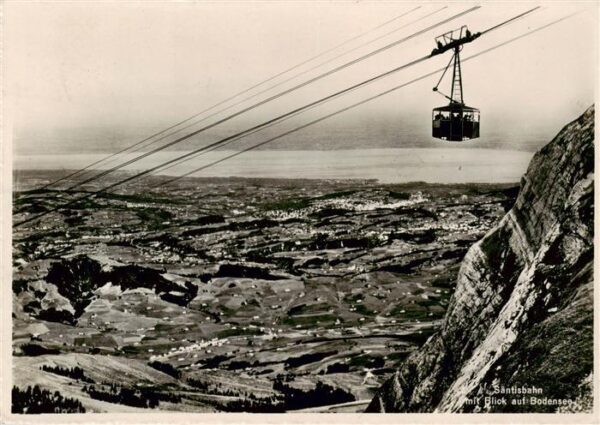 Seilbahn Cable-Car Telepherique Saentis Bodensee
