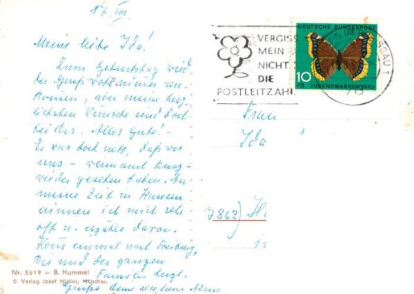 Hummel Kuenstler-AK-Nr. 5619 Josef Mueller Kinder tanz – Bild 2