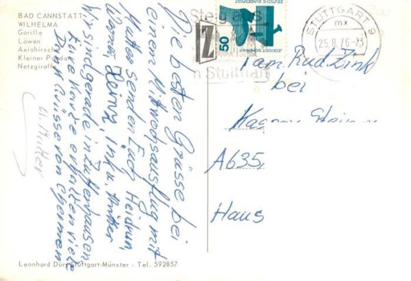 Zoo Gardin Zoologique-- Wilhelma Bad Connstatt Gorilla Loewe Axishirseh Giraffe – Bild 2