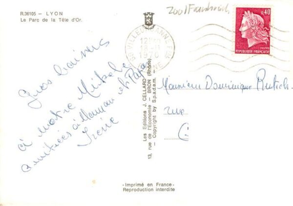 Zoo Gardin Zoologique-- Lyon Baer Elefant Loewe Reh – Bild 2