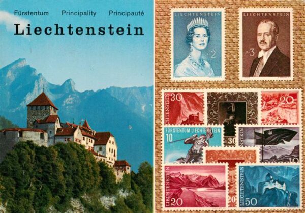 Briefmarkensprache Liechtenstein Fuerstentum