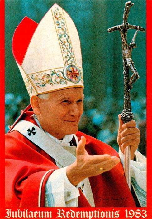 Papst Pope Pape Jubilaeum Redemptionis Giovanni Paolo 2