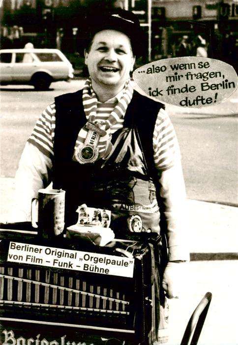 Drehorgel Barrel Organ-- Berliner Original Orgelpaule Film Funk Buehne