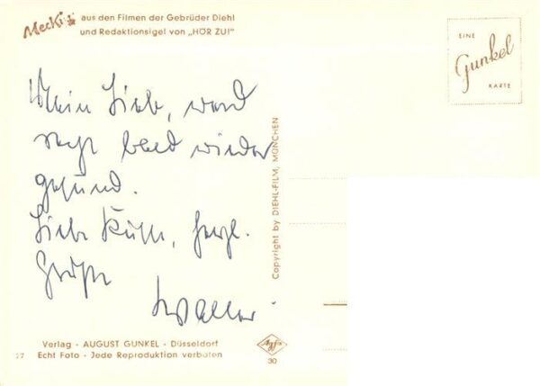 Mecki Nr. 27 August Gunkel Gebrueder Diehl Hoer Zu Bluemen – Bild 2
