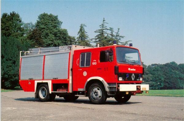 Feuerwehr Fire-Brigade Pompiers Bomberos Zware Hulpwagen Renault JPI 12