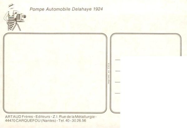 Feuerwehr Fire-Brigade Pompiers Bomberos Pompe Automobile Delahaye 1924 – Bild 2