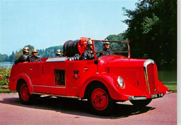 Feuerwehr Fire-Brigade Pompiers Bomberos Laffly 1939 Type B.S.S.C.3 Citroen 500