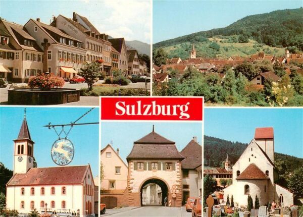Sulzburg Freiburg Marktplatz Panorama Kirche Stadttor Friedhofskapelle